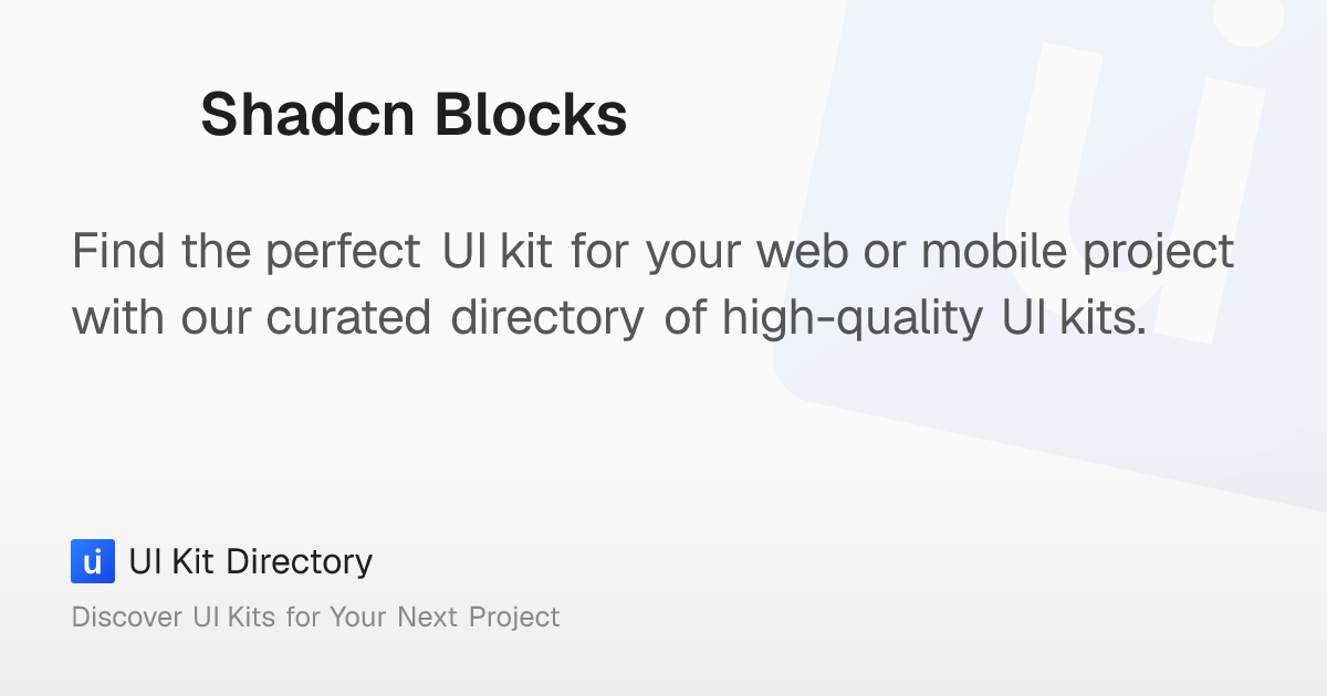 Shadcn Blocks: Shadcn Blocks - 60+ Free shadcn/ui Components for React ...